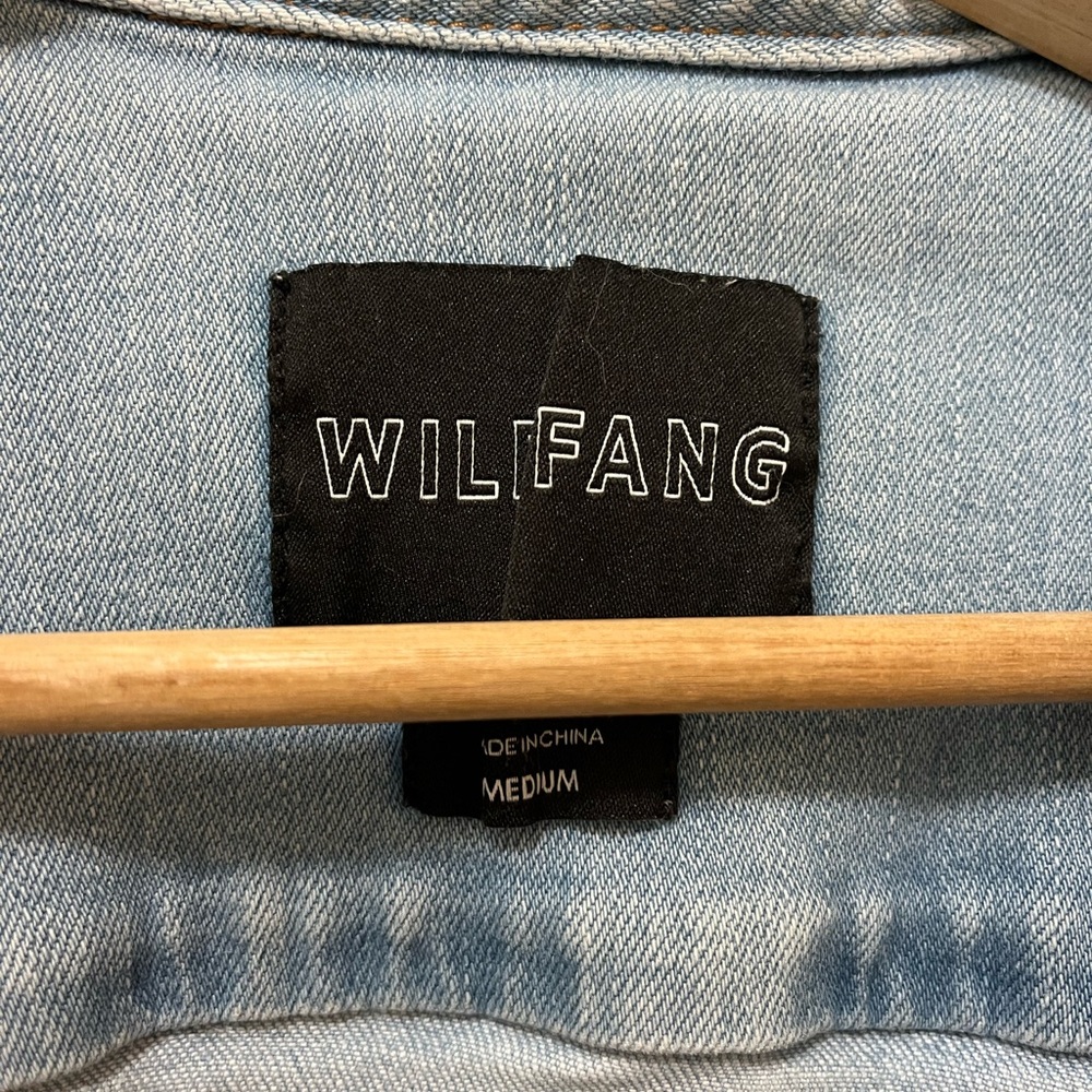 Wildfang Denim Sleeveless High Waisted Coverall Jumpsuit - Picture 5 of 5